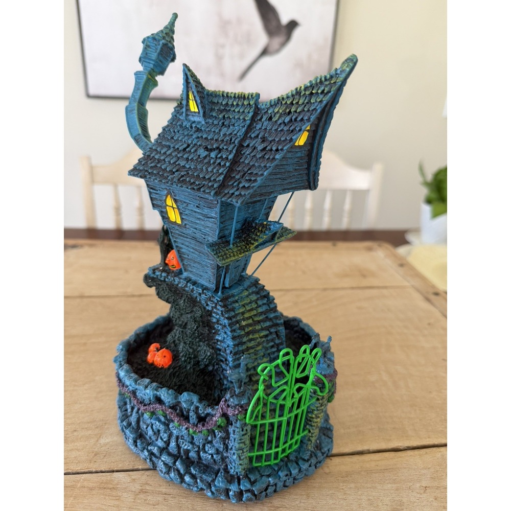 Nightmare Before Christmas Jack's House Black Light Edition Hawthorne Village